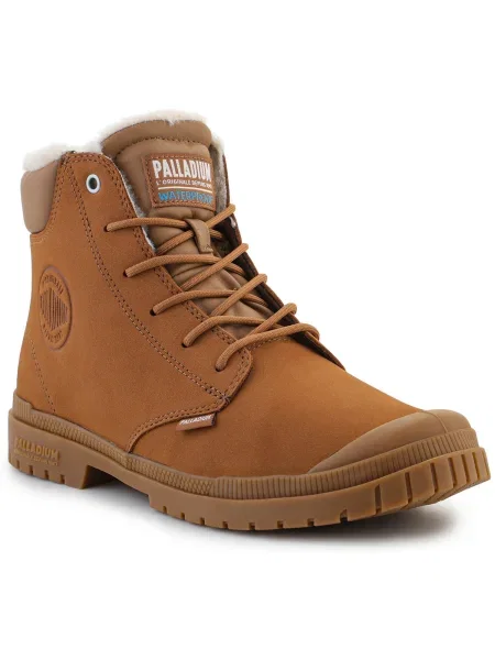Pantofi Palladium din piele maro