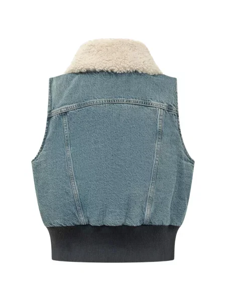 Decupat gulerat blugi Levi's® cu talie înaltă albastru