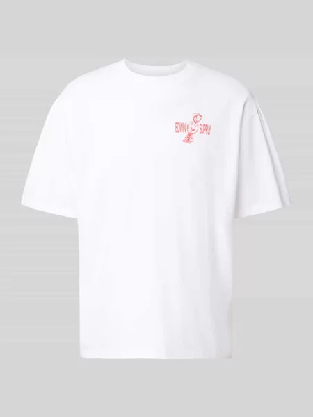T-shirt z tylnym nadrukiem model SORRY TOKYO' Edwin biała