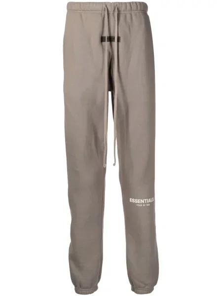Șnur de strângere pantaloni Fear Of God Essentials cu imagine alergare maro