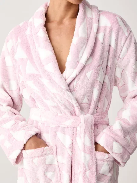 DKNY халат дамски розово