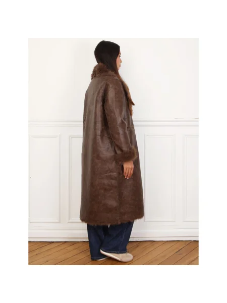 Palton La Modeuse maro