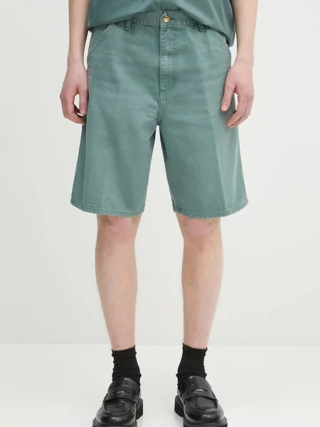 Carhartt WIP pantaloni scurți din Single Knee Short verde