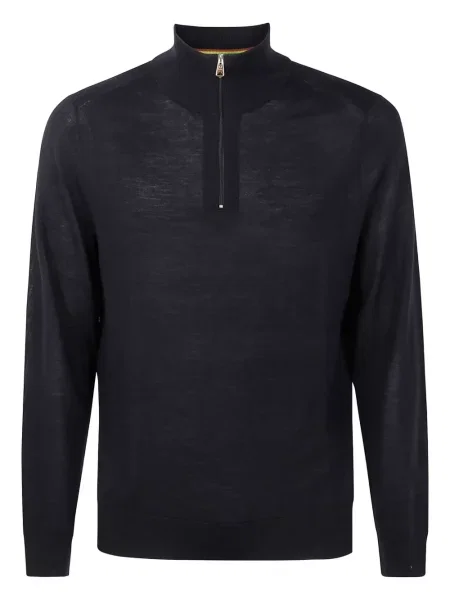 Pulover Paul Smith de jumătate de fermoar negru