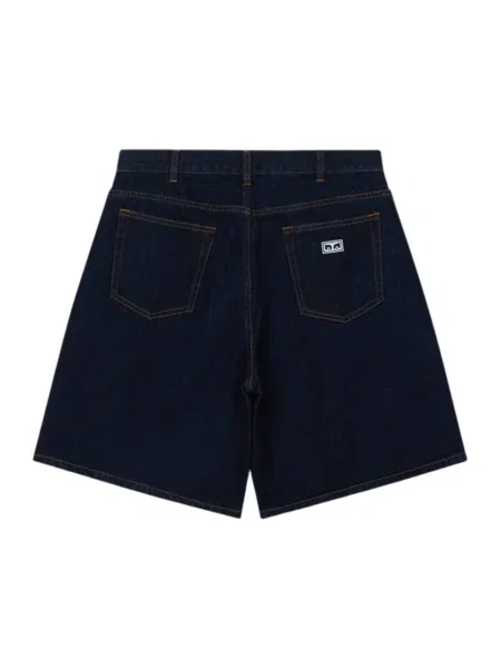 Szorty jeansowe Obey Clothing niebieskie