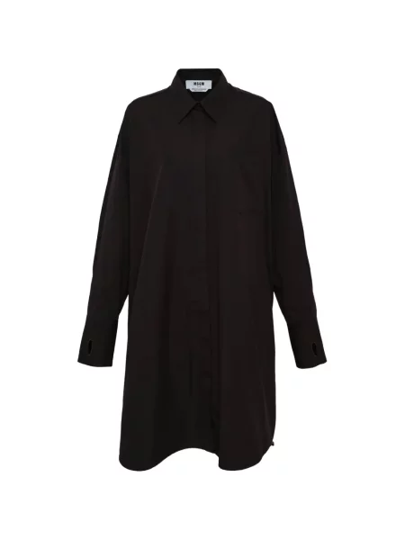 Gulerat rochie tip cămașă Msgm negru