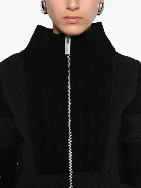 Cardigan Sacai tricotate negru