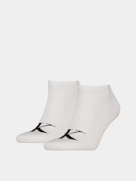 Calvin Klein SNEAKER 2P MONOGRAM Набір шкарпеток Бавовна/поліестер білий