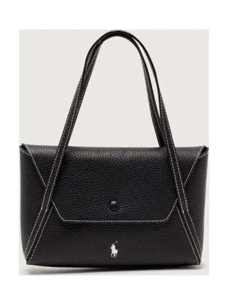 POLO RALPH LAUREN De piele poșetă plic polo PLAY negru