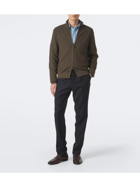 Pulover Brioni de mătase maro