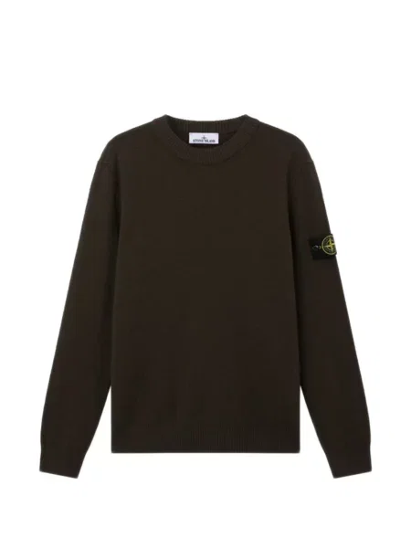 Pulover Stone Island cu strasuri maro