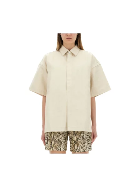 Koszula Jil Sander beżowa