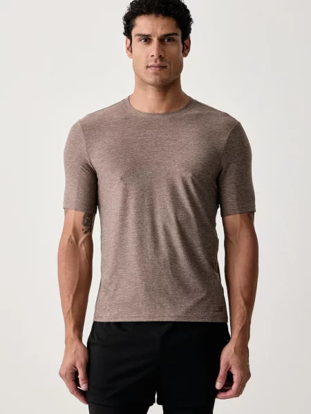 Skechers trening kratka majica GODRI ALL DAY TEE rjava