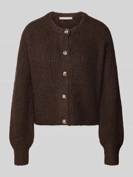 Kardigan o kroju regular fit w dzianinowej optyce Christian Berg Woman Selection