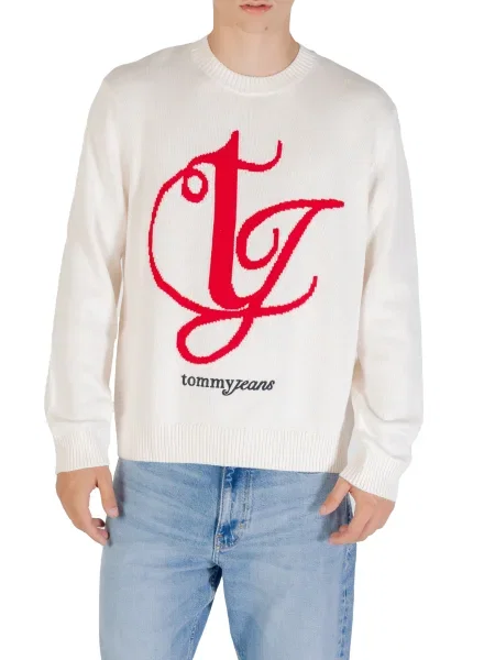 Pulover Tommy Hilfiger Jeans bela