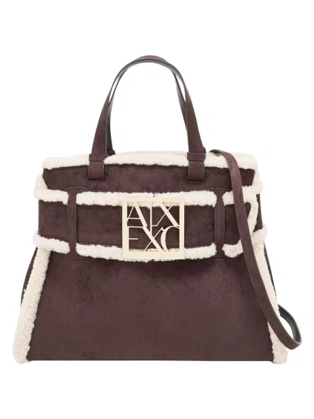 Kabelka Armani Exchange hnedá