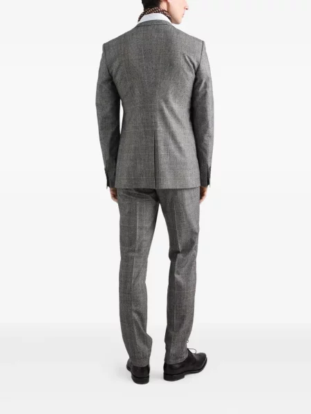 Costum Dolce & Gabbana în carouri de costum gri