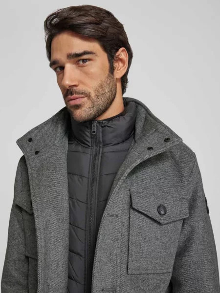Kurtka o kroju regular fit z wełną Tom Tailor
