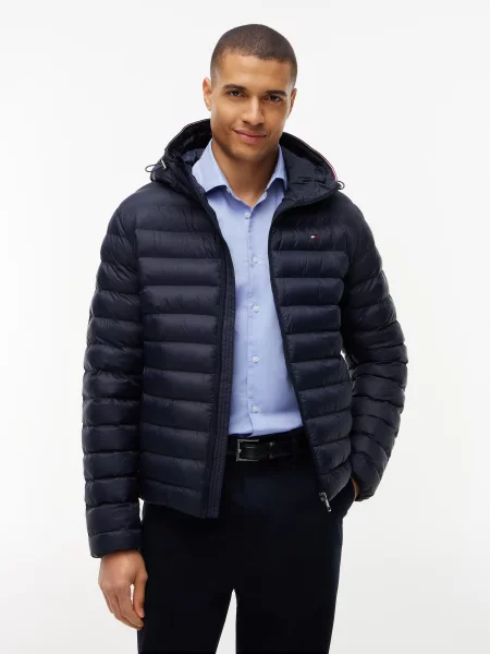 TOMMY HILFIGER Prechodná bunda tmavomodrá