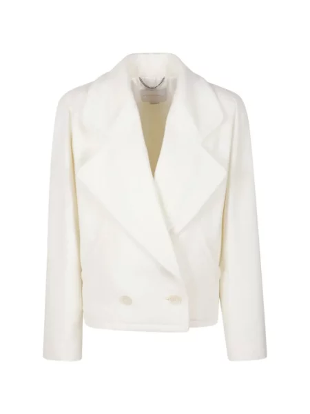 Scurt palton Stella Mccartney cu broderie de lână