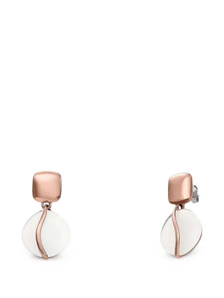 Cercei Skagen cu imprimeu geometric roz