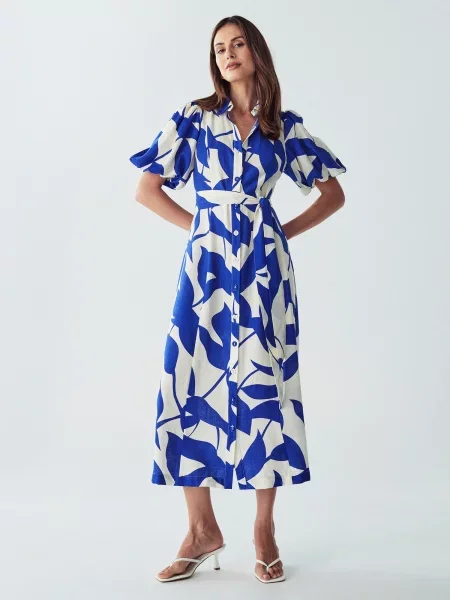 Willa Dolga srajca Ariane modra bela