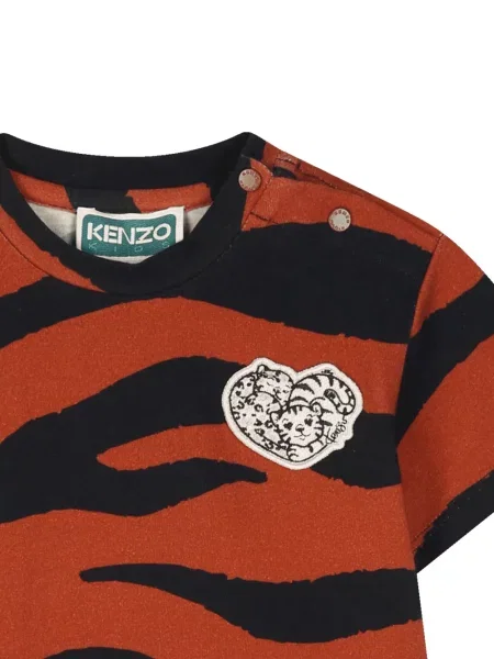 Sukienka dziecięca Kenzo brązowa
