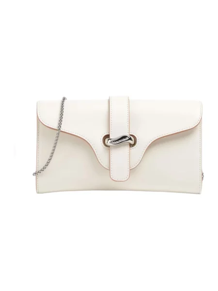Emporio Armani torebka skórzana biała