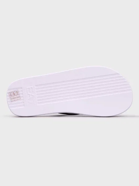 Шлепанцы Ea7 Emporio Armani белые