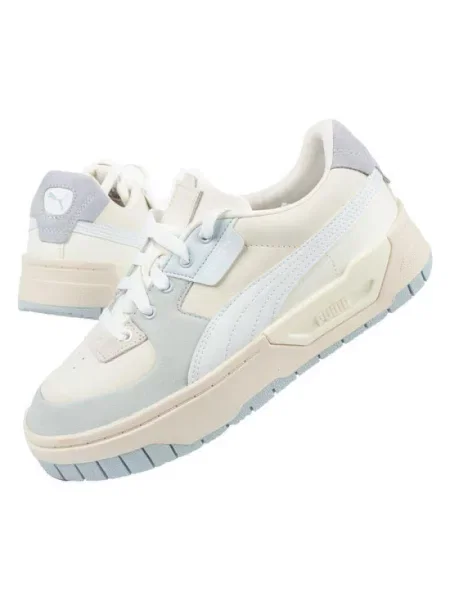 Skórzane Buty Sportowe Cali Dream białe