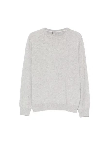 Sweter Canali wełniany szary