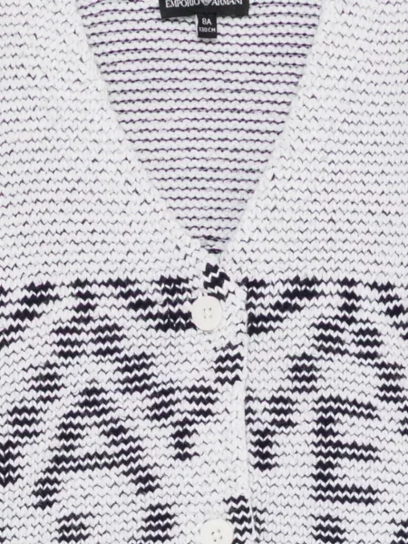 Kardigan dziecięcy Emporio Armani biały