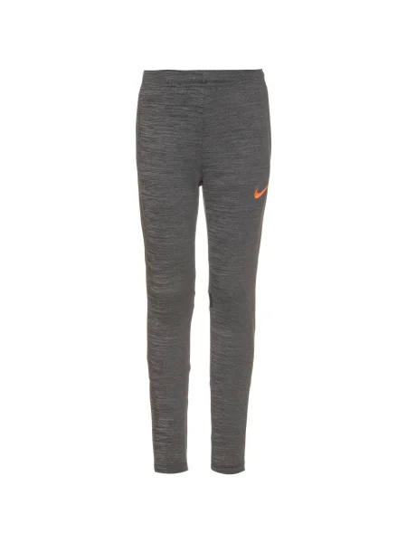 NIKE Sportske hlače antracit siva / svijetlonarančasta crna