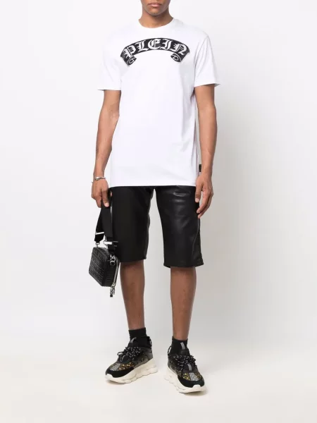 Kamínky tričko Philipp Plein bílé