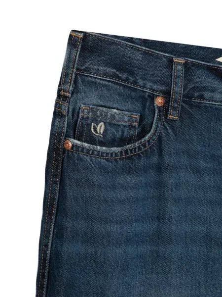 Blugi cu picior larg Staff Jeans albastru