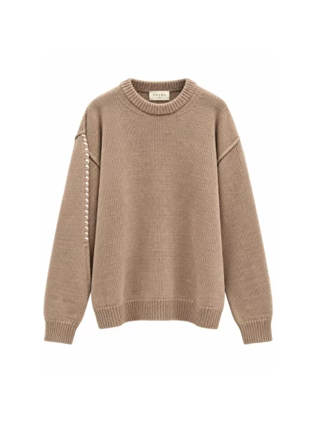Sweter Paura wełniany beżowy