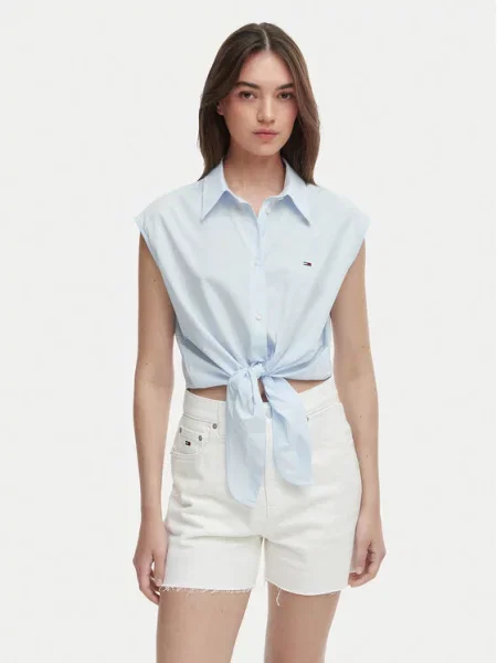 Tommy Jeans Srajca Svetlo modra