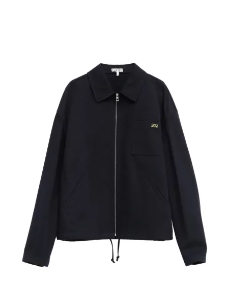 Geacă Loewe cu broderie albastru
