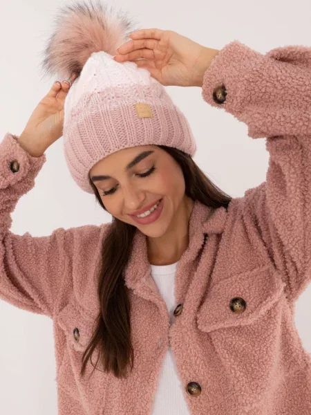 Șapcă Fashionhunters din fleece roz
