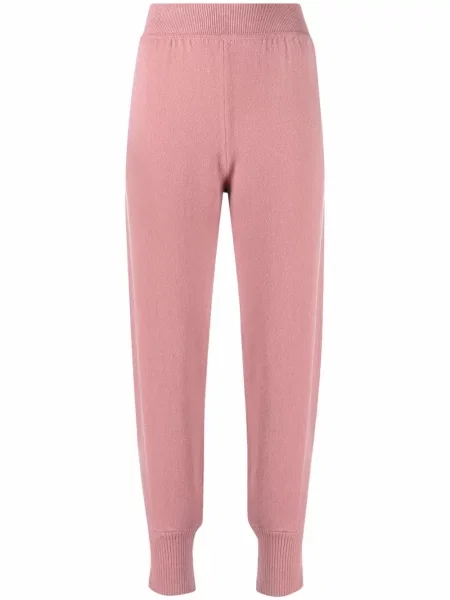 Pantaloni de trening Alberta Ferretti tricotate roz