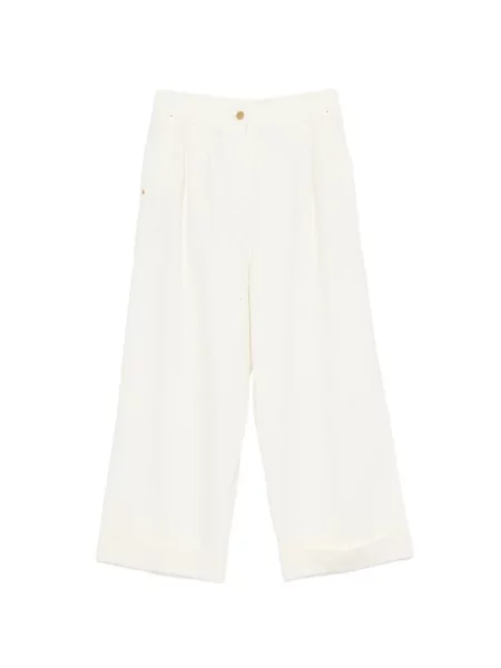 Pantaloni Momoni alb