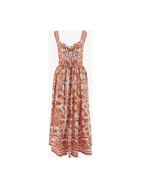 Długa sukienka maxi Dolce And Gabbana z nadrukiem