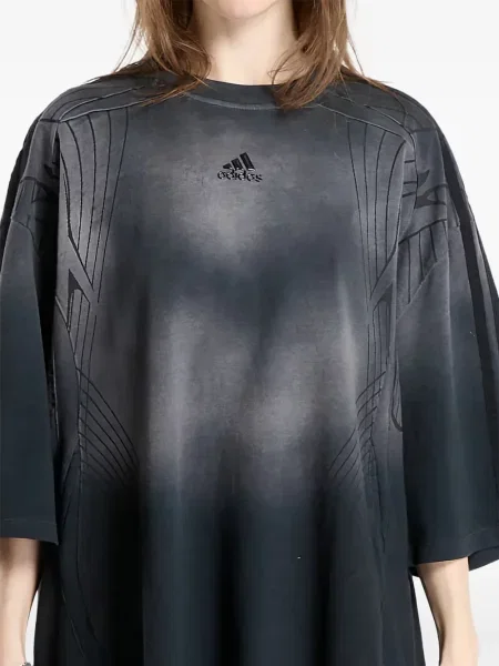 Ριγέ sneakers Adidas γκρι