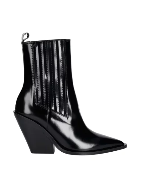 Botki Souliers Martinez skórzane czarne