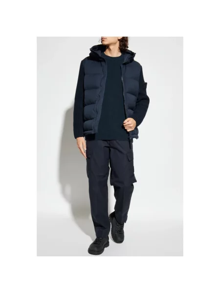 Sweter Stone Island z kamieniami niebieski