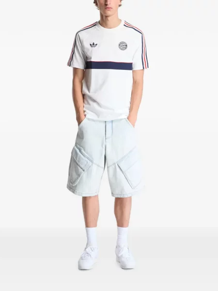 Tricou Adidas cu dungi clasic alergare maro