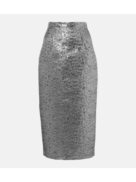 Fustă tip creion Emilia Wickstead argintiu