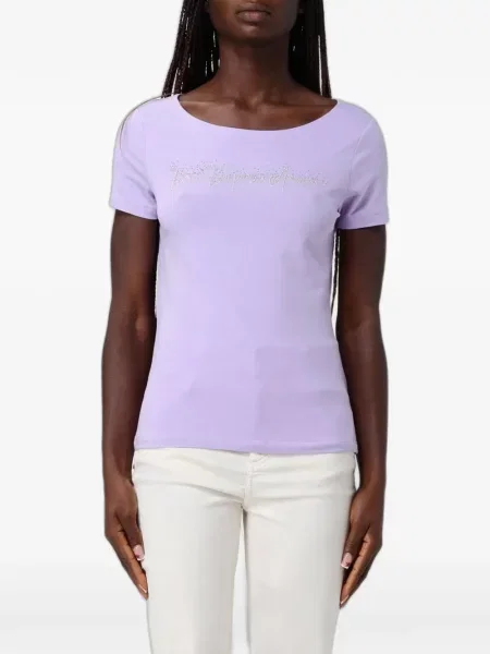 Tricou Ea7 Emporio Armani cu paiete violet