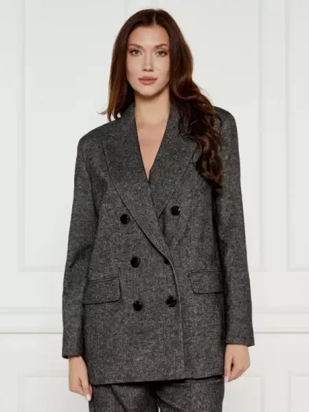 MAX&Co. De lână sacou IAMES | Oversize fit gri