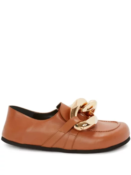 Colier Jw Anderson din piele maro